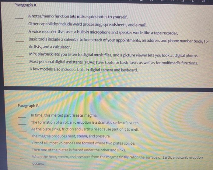 just pic 2 Paragraph A A notes/memo function lets