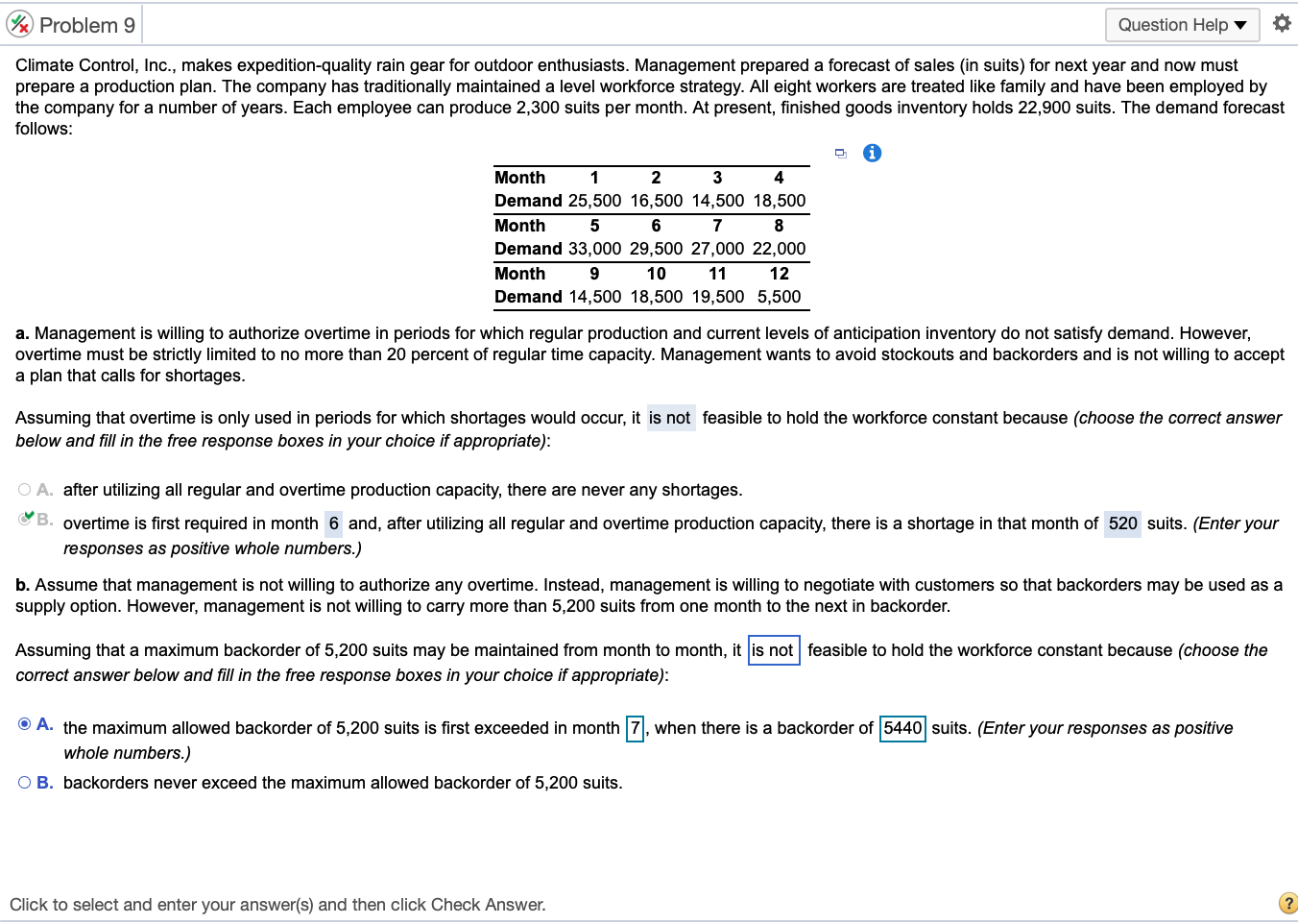 Problem 9 Question Help Climate Control, Inc.,