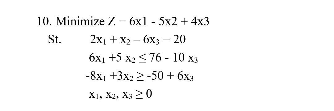 operations research subject Third: Convert the