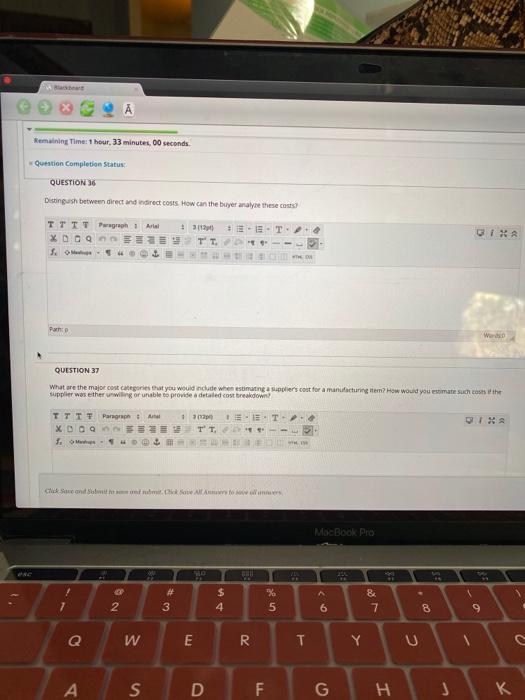 Remaining Time: 1 hour, 33 minutes, 00 seconds