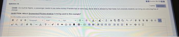Qumon 19 N Question 10 1 points CASE: On Gulf Air