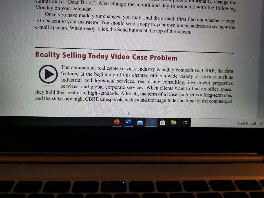 1. Does it appear that the CBRE salesperson