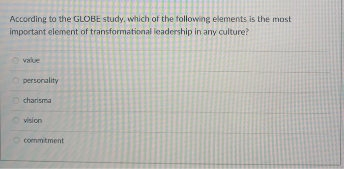 The key characteristic of organizational culture