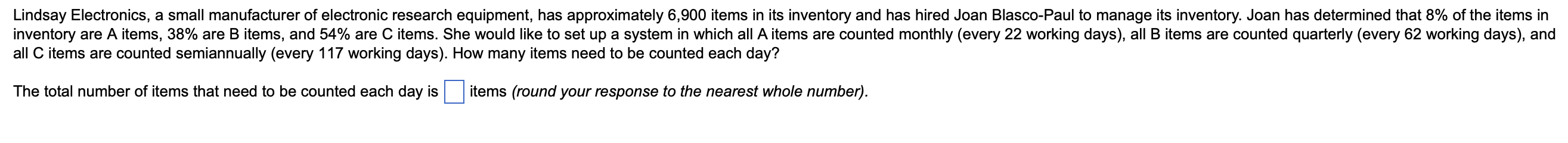 Lindsay Electronics, a small manufacturer of