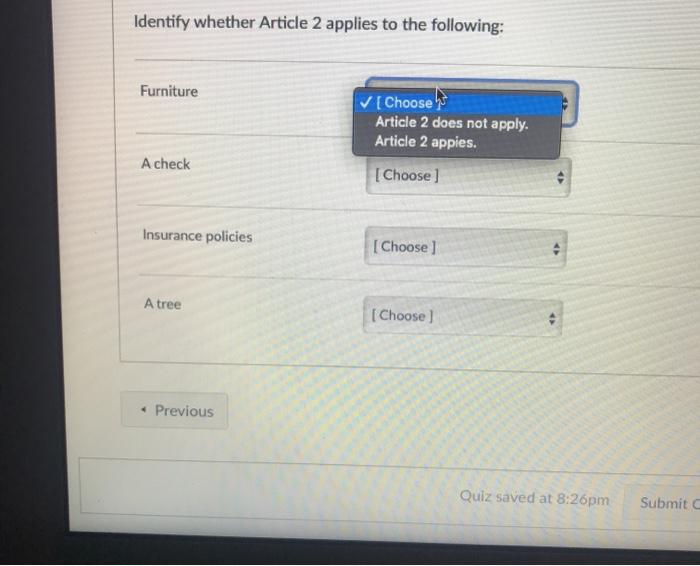 Identify whether Article 2 applies to the