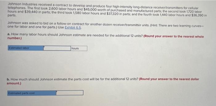 Johnson Industries received a contract to develop