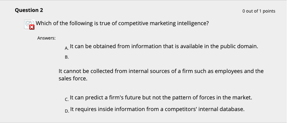 Question 2 O out of 1 points Which of the