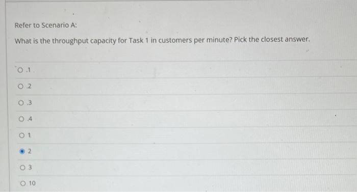 please help me answer what the throughput