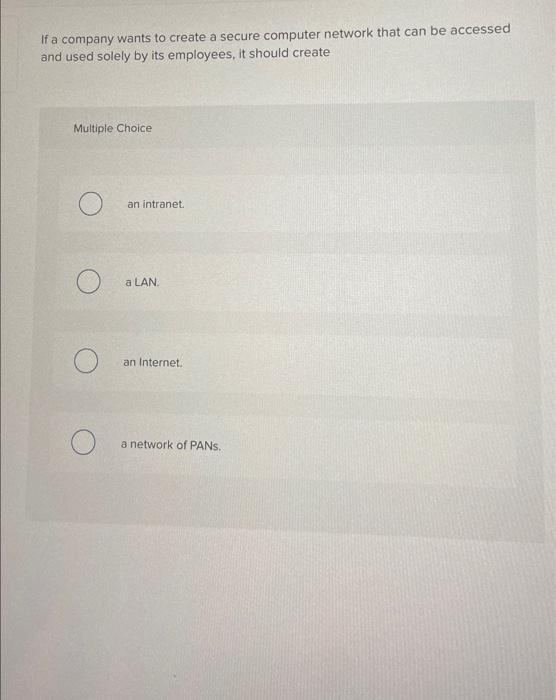 If a company wants to create a secure computer