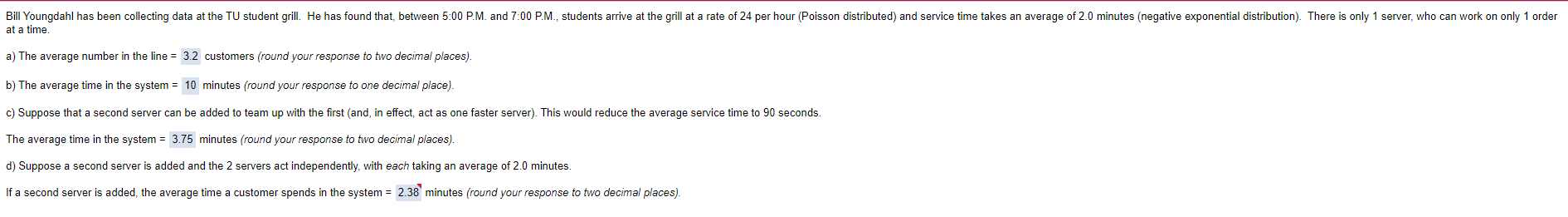 How to calculate the question D, please show the