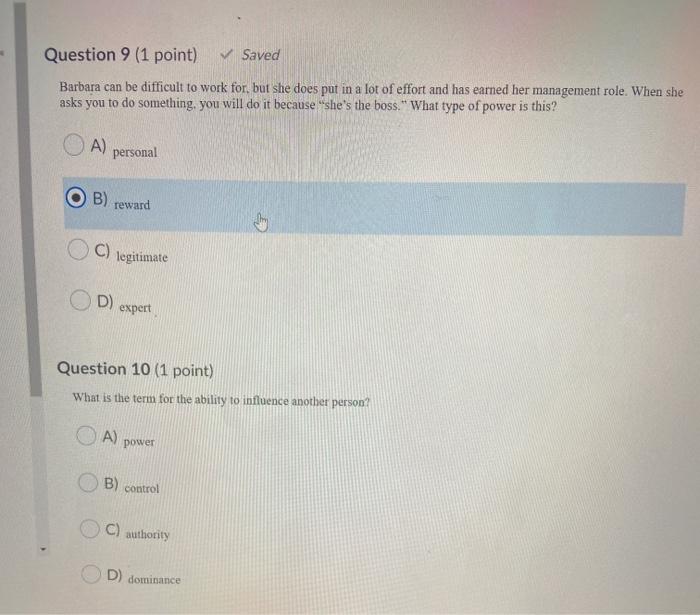 Question 7 (1 point) Bob, a construction manager,