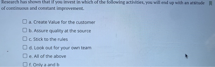 9 In process mapping, the following indicates an
