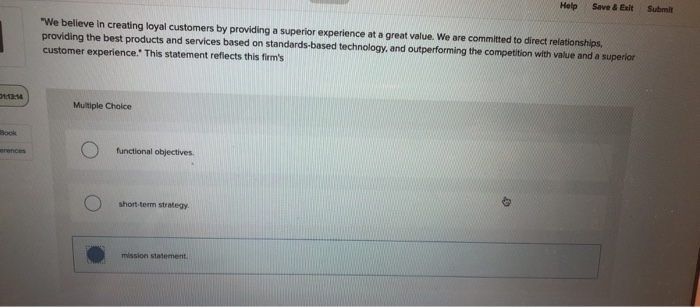 Help Save & Exit Submit "We believe in creating