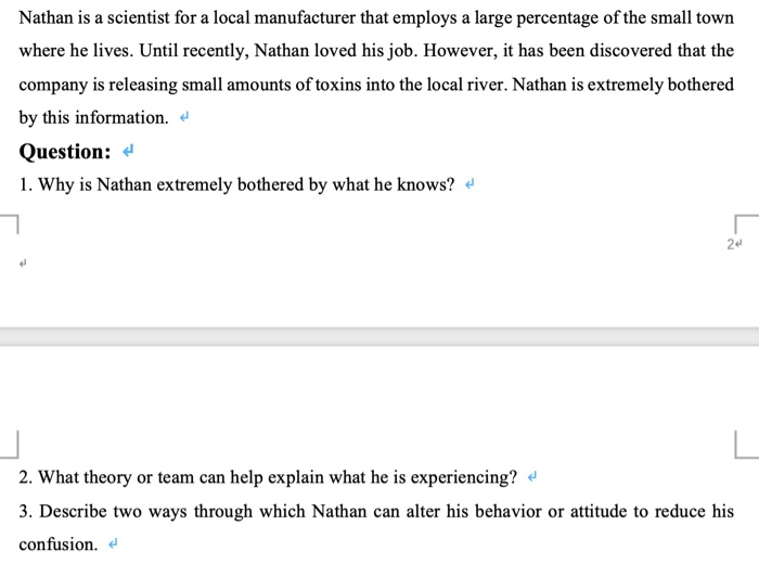 Nathan is a scientist for a local manufacturer