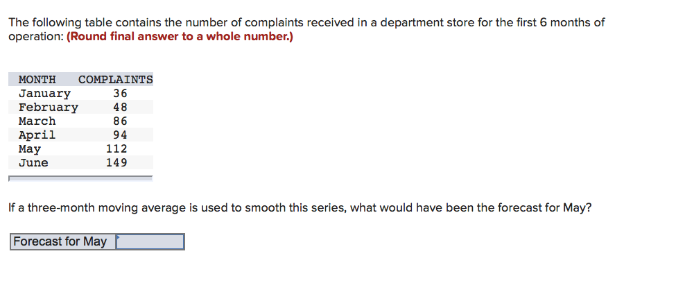 Given the following history, use a three-quarter