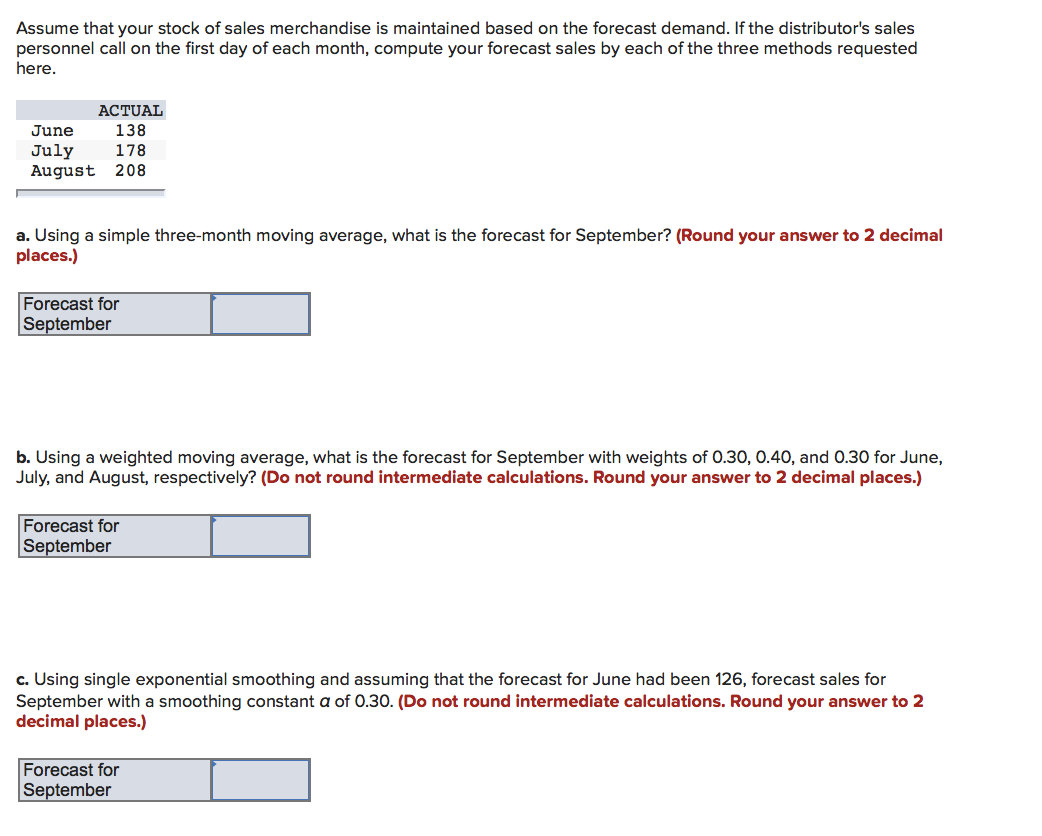 Given the following history, use a three-quarter