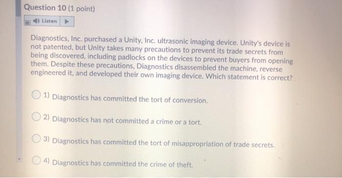 please answer fast Question 8 (1 point) Listen 9