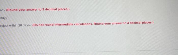 The following represents a project that should be