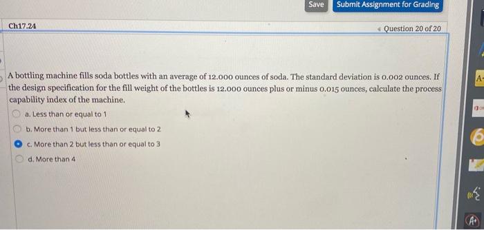 Save Submit Assignment for Grading Ch17.24