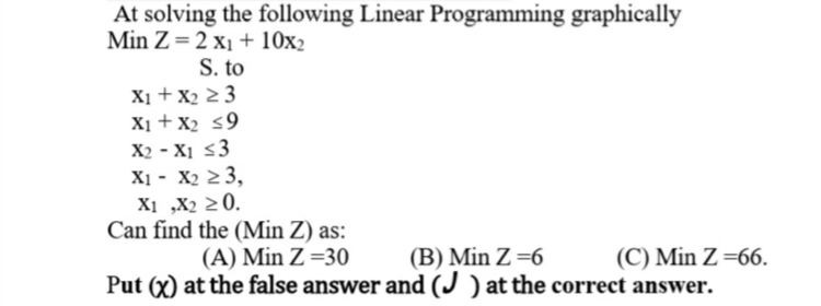 At solving the following Linear Programming