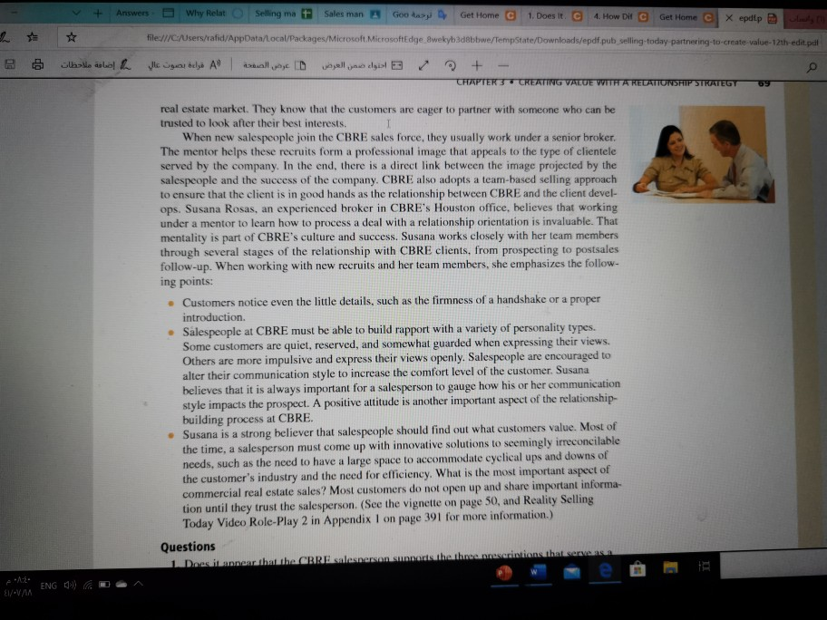 2. Why should real estate salespeople spend time developing a relationship strategy?