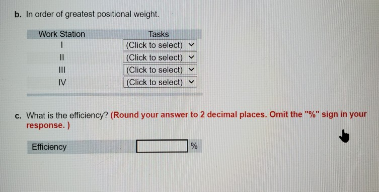 A manager wants to assign tasks to workstations