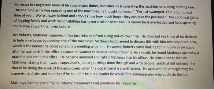 Supervisory case study Pls ans and get Case #1