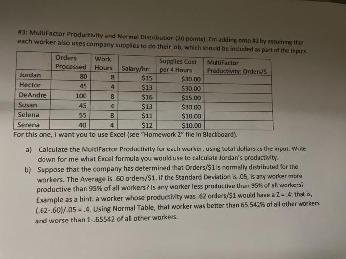 #3: MultiFactor Productivity and Normal