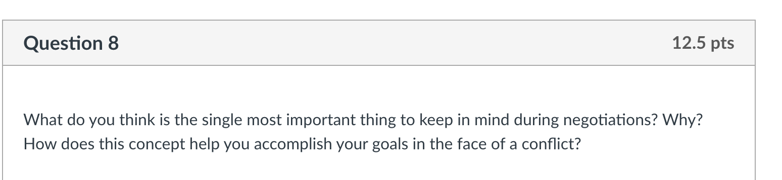 Question 8 12.5 pts What do you think is the