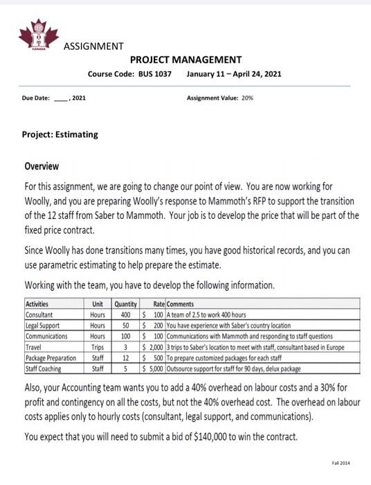 Project Management please fill this excel sheet