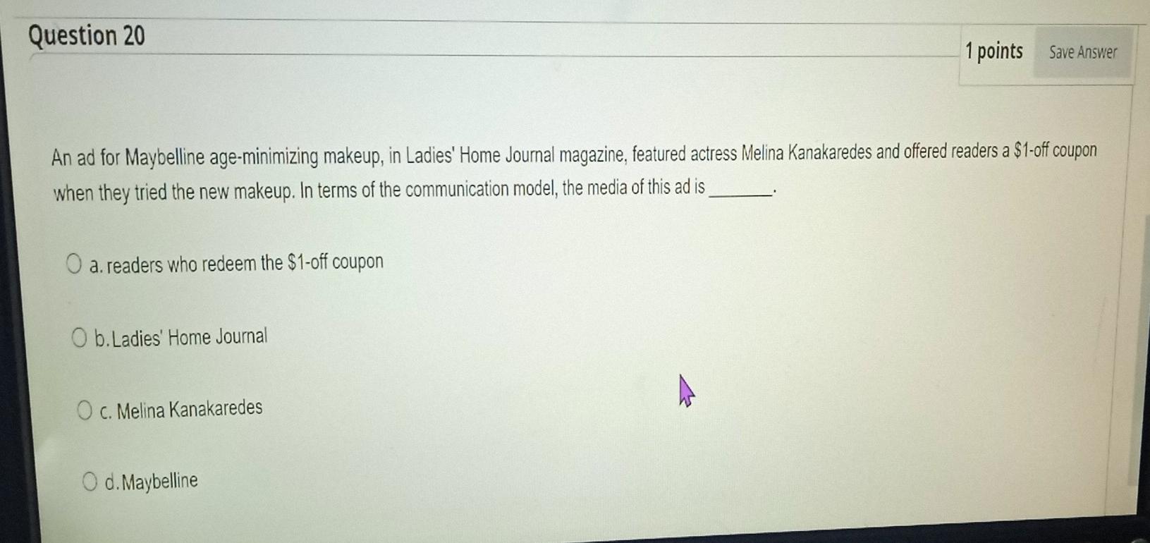 q20 and q26 Question 20 1 points Save Answer An