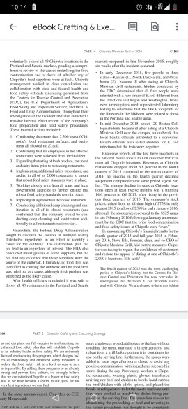 case study : maxican grill chepotle in 2016. make