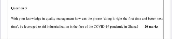 This question is under Total Quality Management.