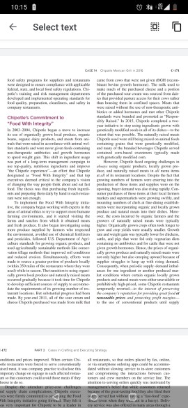 case study : maxican grill chepotle in 2016. make