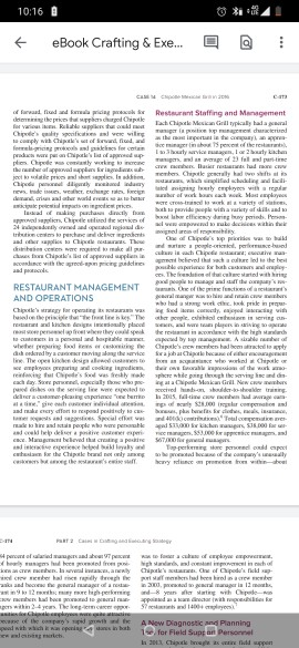 case study : maxican grill chepotle in 2016. make