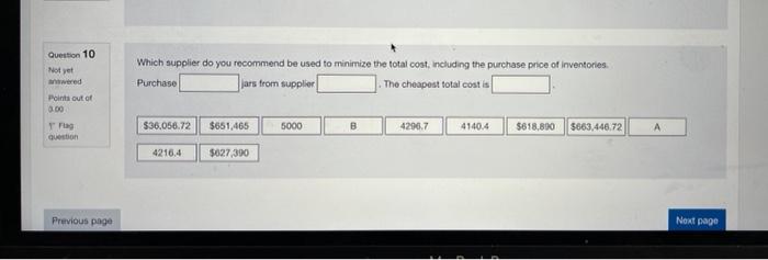 1. determine the optimal order quantity when