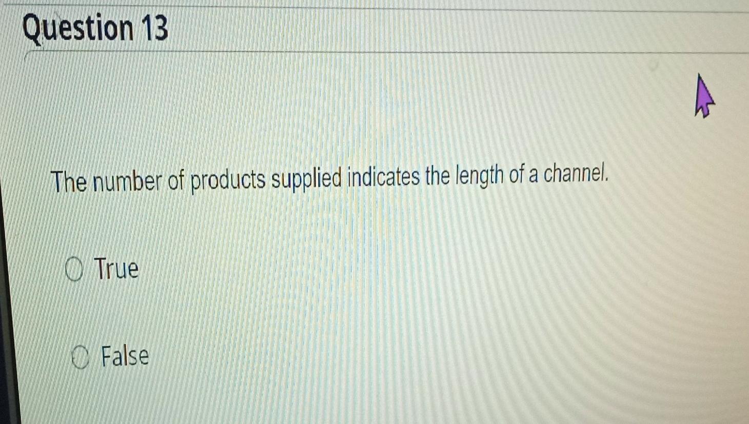 q13 and q9 Question 13 The number of products