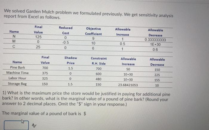 please help answer this question We solved Garden