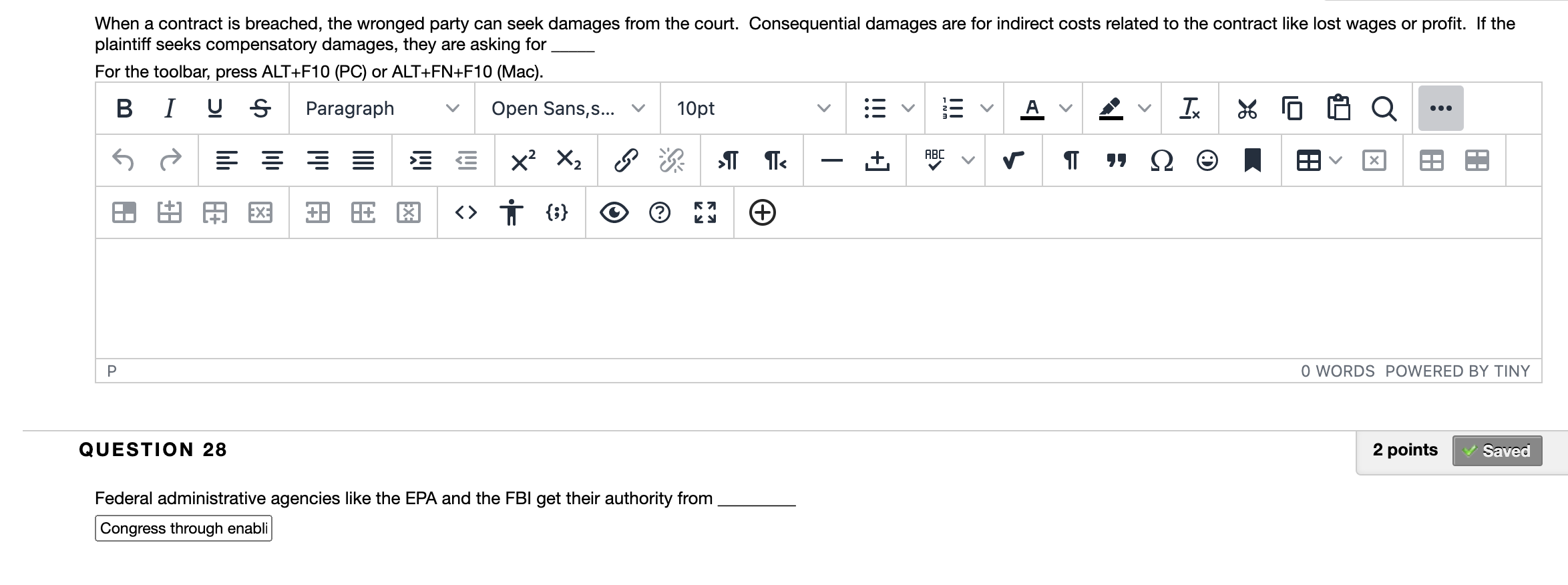 When a contract is breached, the wronged party