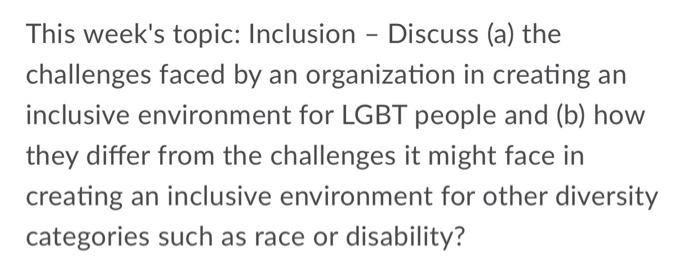 i need 200 words please This week's topic: