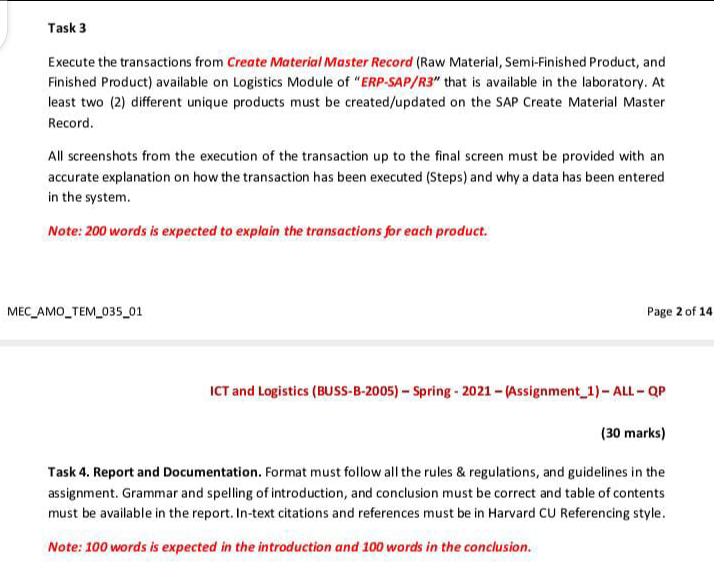 ASAP needed. I'll up vote. Task 3 Execute the