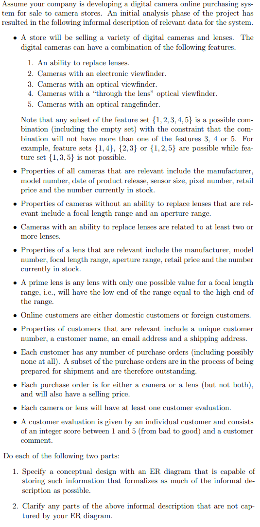 Assume your company is developing a digital