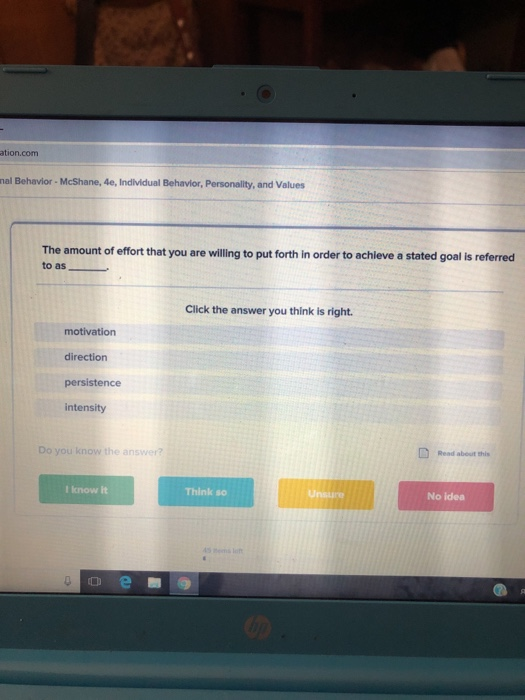 ation.com nal Behavior - McShane, 4e, Individual