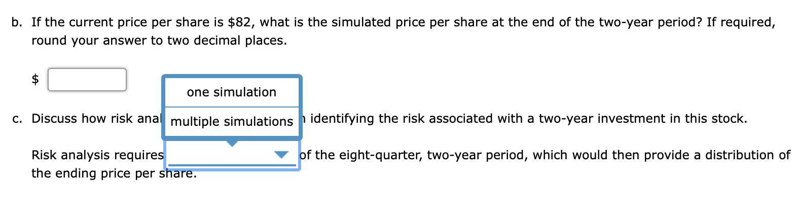 Problem 12-11 (Algorithmic) Over a five-year