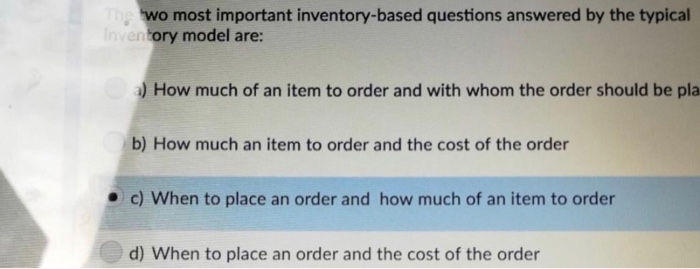 The Taguchi method includes all except which of