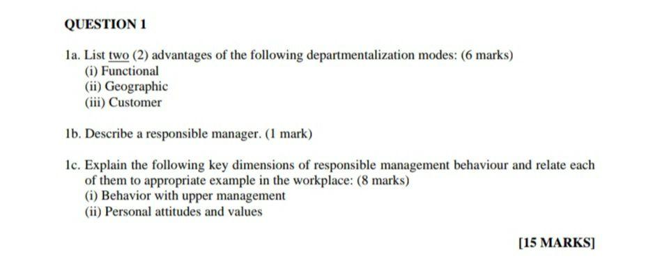 QUESTION 3 3a. Explain two (2) ways to build