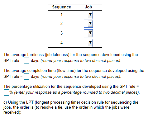 Operations Management Job Please copy and paste