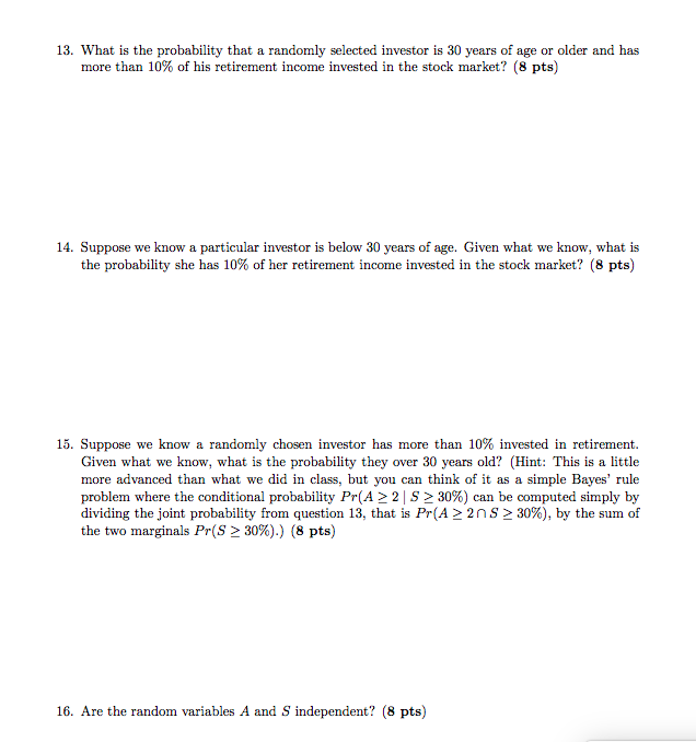 2 Retirement Analysis The following joint