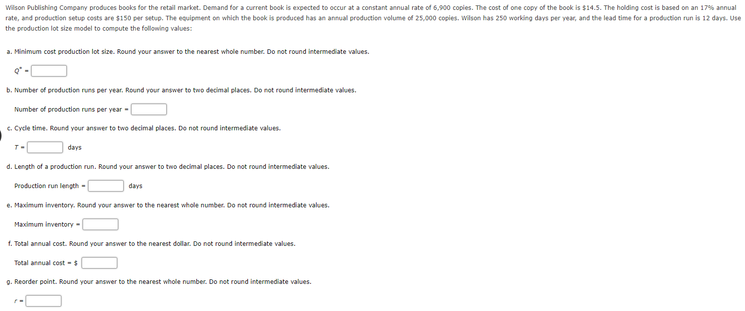 Wilson Publishing Company produces books for the