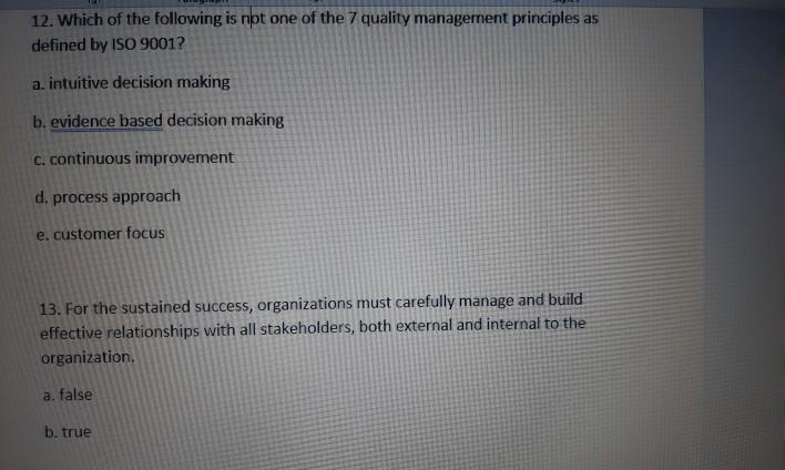 8. Edvardsson et al. defined 4 aspects of quality